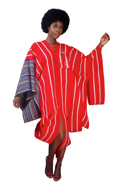 Aso-Oke Agbada Dress
