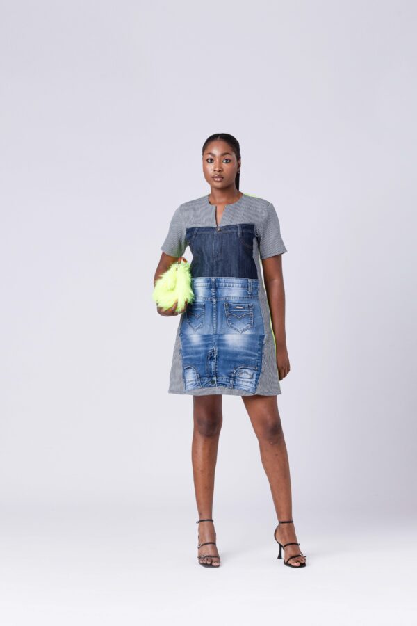 FIA FACTORY Deconstructed Denim & Asoke Dress