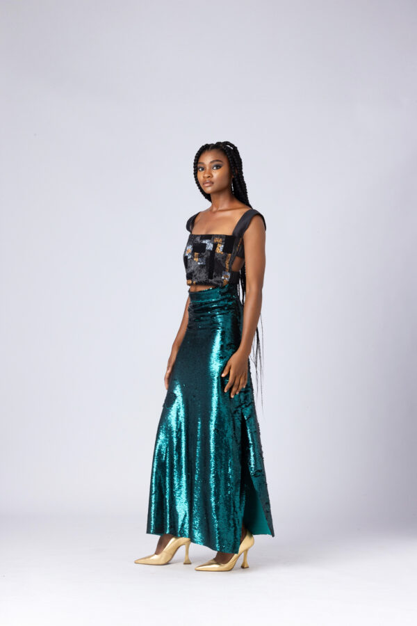 TZAR STUDIOS  SVEN SEQUIN SKIRT