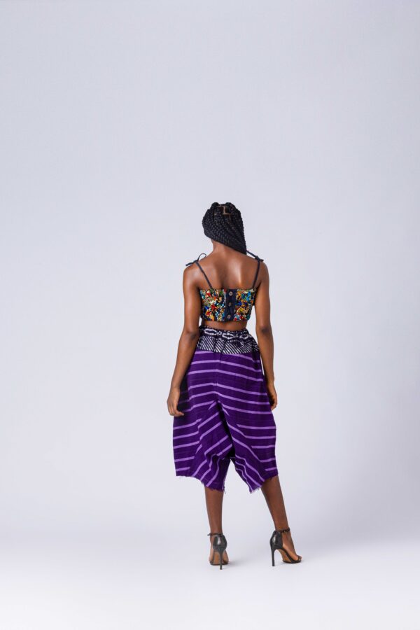 NKWO Aso Oke Shorts - Image 4