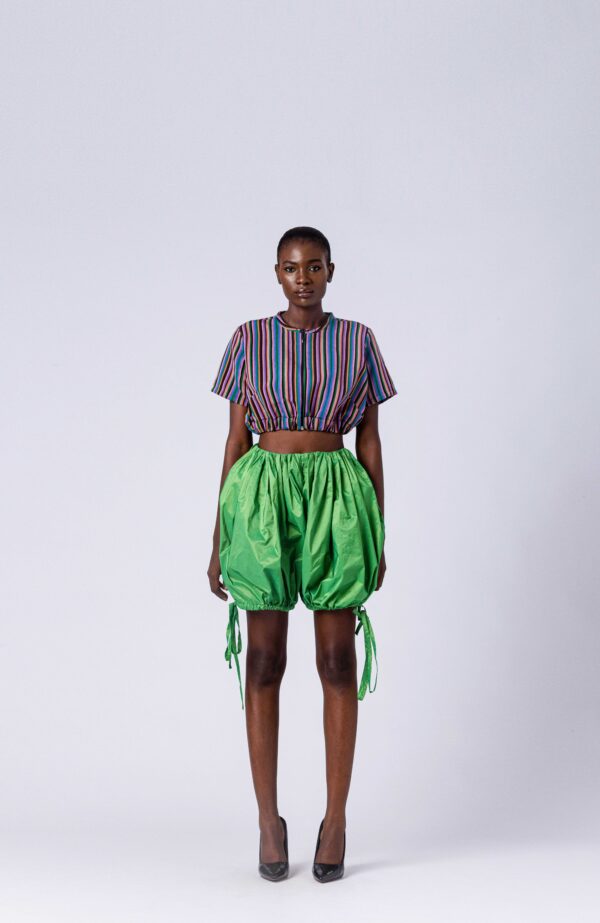 FIA STRIPED COCOON CROP TOP - Image 2