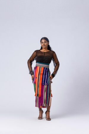 NKWO FESTIVAL WRAP SKIRT