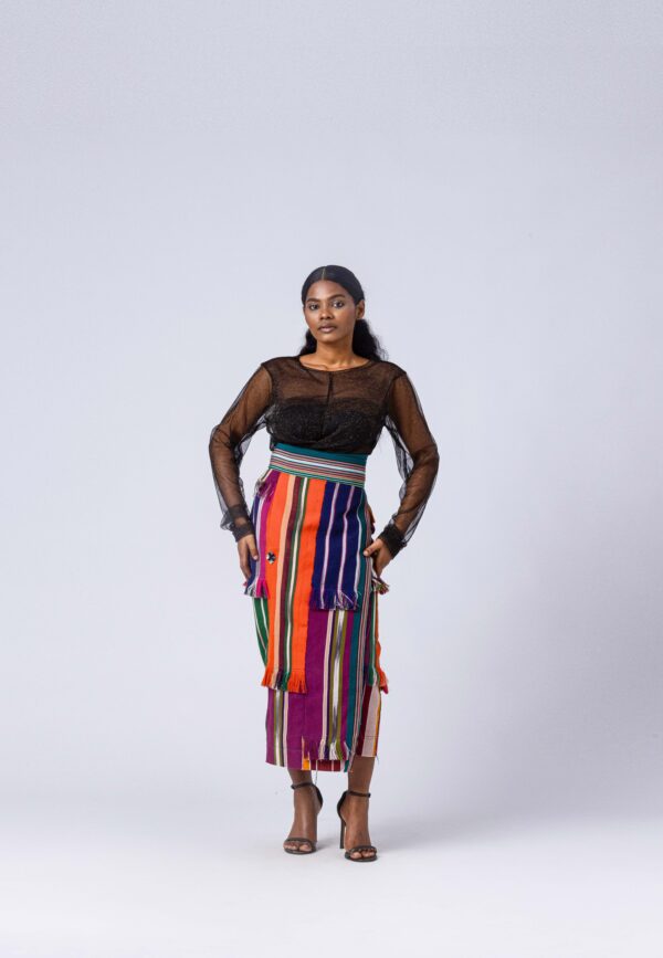 NKWO FESTIVAL WRAP SKIRT