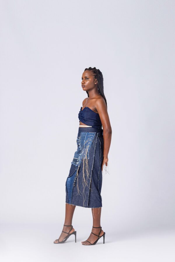 NKWO BATTLE WRAP LONG SKIRT - Image 4