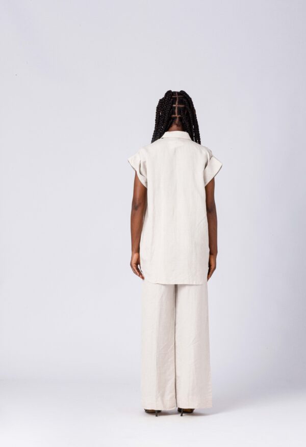 EMMY KASBIT RIO PLEATED LINEN SET - Image 3